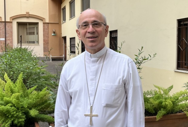 Dom Giovanni Crippa na Casa Geral IMC em Roma. Foto: Adolphe Mulengezi