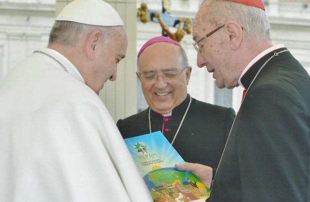 Hummes-y-Barreto-REPAM-con-papa-Francisco2