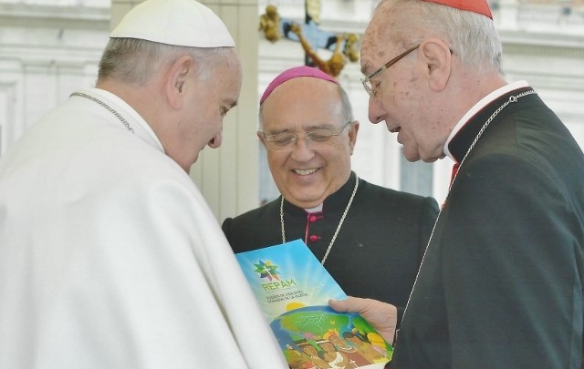 Hummes-y-Barreto-REPAM-con-papa-Francisco2