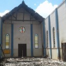 Igreja no Distrito de Muidumbe, na Região Pastoral Norte da Diocese de Pemba, destruída. Foto: Catequistas