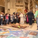 Momento de oração com o papa Francisco na Basílica de São Pedro. Foto: Jaime C. Patias