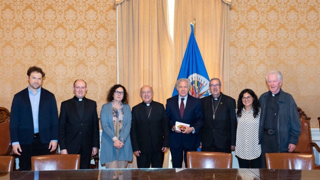 Visita da REPAM à OEA em maio de 2022 – Foto: OEA/REPAM