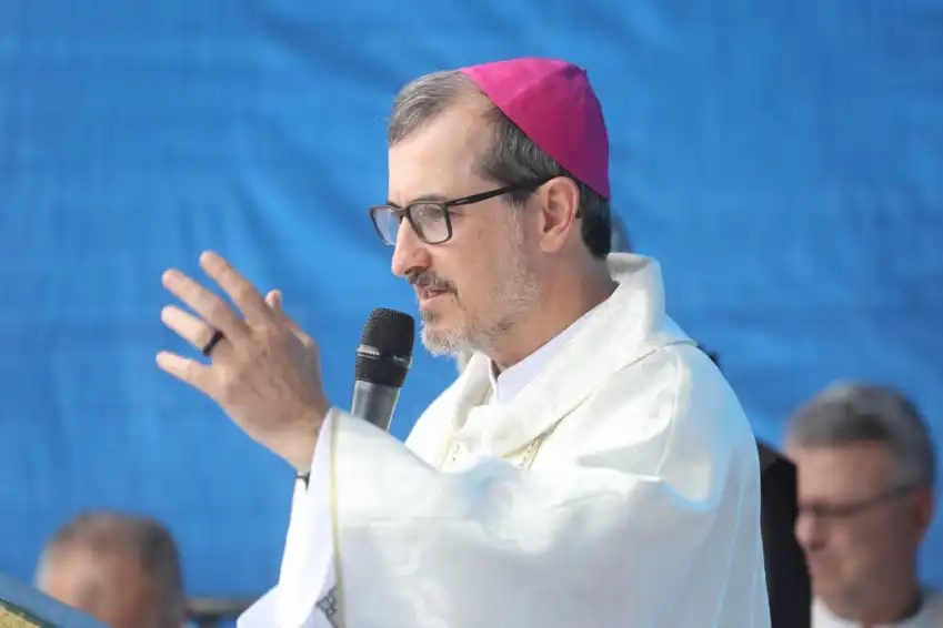 Dom Vicente Ferreira presidiu a missa na Romaria pela Ecologia Integral a Brumadinho | Foto: arquidiocese de Belo Horizonte