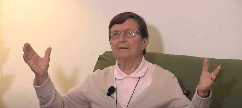 Irmã Maria De Coppi, missionária comboniana em moçambique desde 1963.