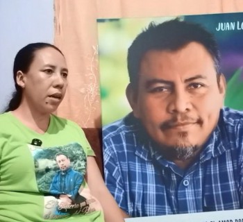 Um quadro do vídeo sobre a vida de Juan Antonio López, ambientalista assassinado em Honduras.