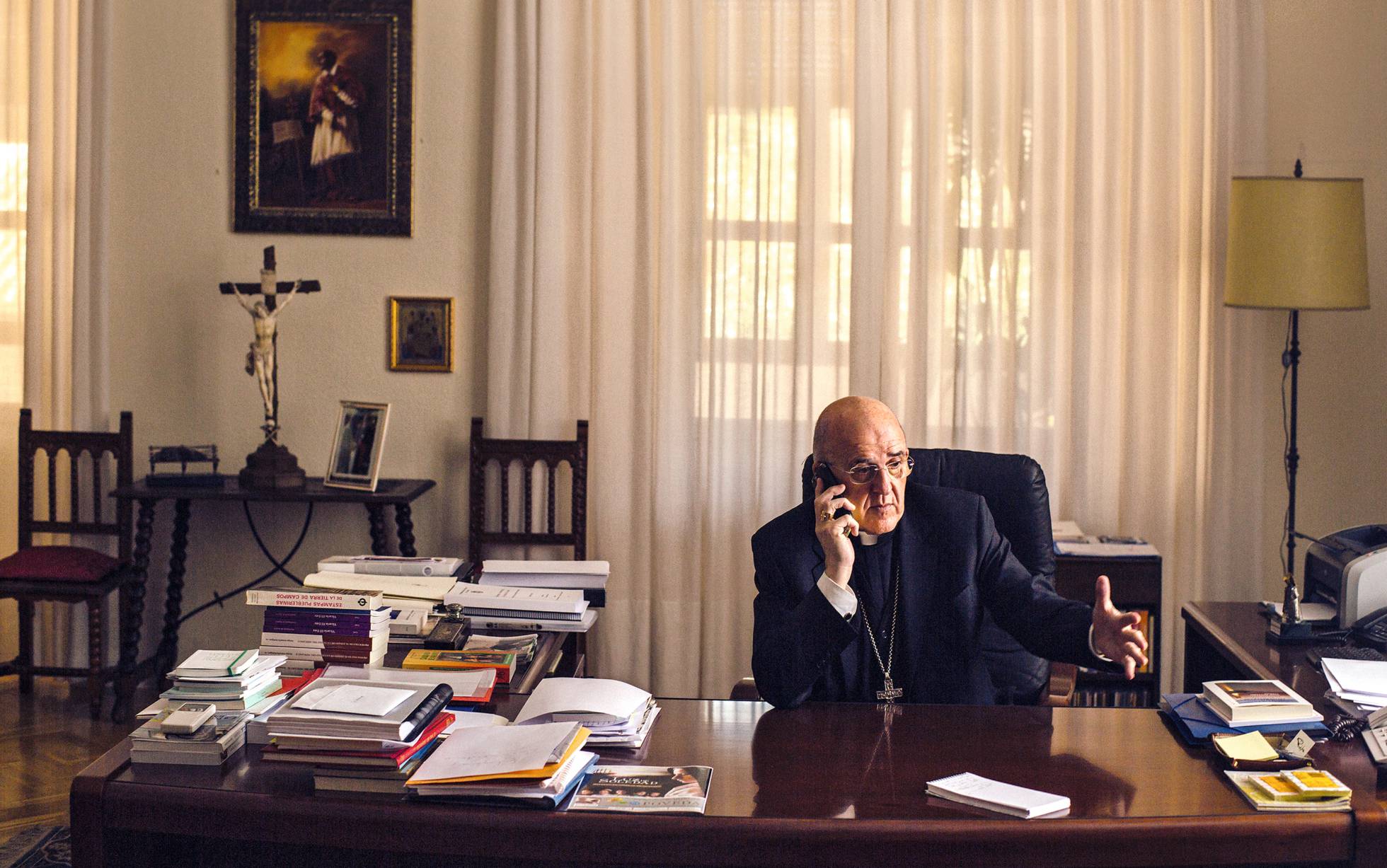 Carlos Osoro em seu escritório. 