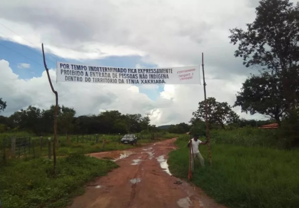 Em Minas, PM não respeitou isolamento. Crédito da foto: povo Xakriabá