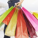 Woman carrying shopping bags