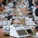 Brazilian Electoral Court employees prepare eletronic ballot boxes for the upcoming October 3 general election, in Brasilia, on September 22, 2010. Around 500 thousand electronic ballot boxes will be used in the election. AFP PHOTO/Evaristo SA (Photo credit should read EVARISTO SA/AFP/Getty Images)