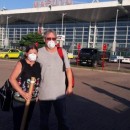 Rosane e César Campos retornam de Pemba, Moçambique ao Brasil.