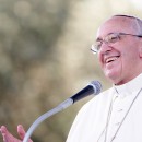 CAGLIARI, ITALY - SEPTEMBER 22:  Pope Francis delivers his speech during a meeting with young people on September 22, 2013 in Cagliari, Italy. Pope Francis heads to Cagliari on the Italian island of Sardinia for a pastoral visit that includes celebrating mass at the Sanctuary of Our Lady of Bonaria. The Pope announced in May that he wished to visit the Marian Shrine of Bonaria or 'Good Air' because it gave his hometown of Buenos Aires its name. During his 10-hour visit to the city of Cagliari, the Pope will also meet workers, business representatives, prisoners, the poor, young people, leading representatives from the world of culture and the island's Catholic bishops.  (Photo by Franco Origlia/Getty Images)