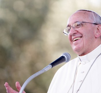 CAGLIARI, ITALY - SEPTEMBER 22:  Pope Francis delivers his speech during a meeting with young people on September 22, 2013 in Cagliari, Italy. Pope Francis heads to Cagliari on the Italian island of Sardinia for a pastoral visit that includes celebrating mass at the Sanctuary of Our Lady of Bonaria. The Pope announced in May that he wished to visit the Marian Shrine of Bonaria or 'Good Air' because it gave his hometown of Buenos Aires its name. During his 10-hour visit to the city of Cagliari, the Pope will also meet workers, business representatives, prisoners, the poor, young people, leading representatives from the world of culture and the island's Catholic bishops.  (Photo by Franco Origlia/Getty Images)