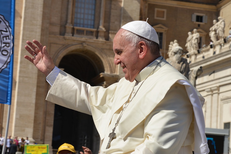 Catholic Church Head Man Pope Francis Pontiff Pope