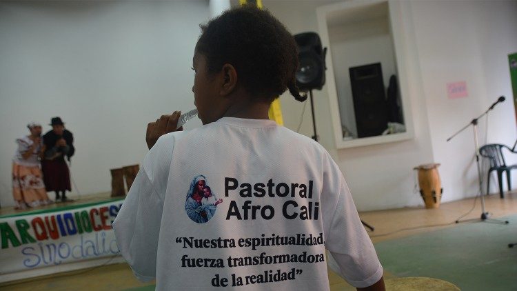 Irmã Joaninha Honónio Madeira, afro-índia, Congregação da Imaculada Conceição, no Sínodo sobre a Amazónia, em 2019.