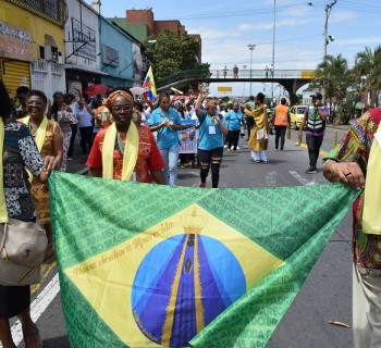 Delegação da Pastoral Afro-Brasileira no XIV EPA em Cali, Colômbia. Foto: Antena Misionera