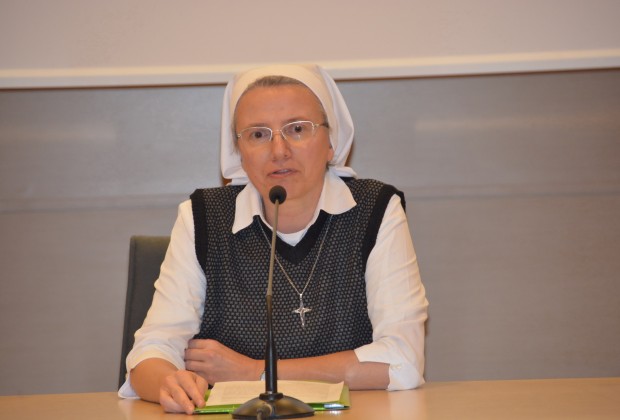 Irmã Simona Brambila, mc, auditório José Allamano em Roma. (Foto: Jaime C. Patias)