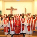 Participantes do XIII CG em Roma com cardeal Filoni